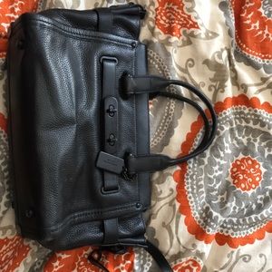 Coach Leather Purse - black on black